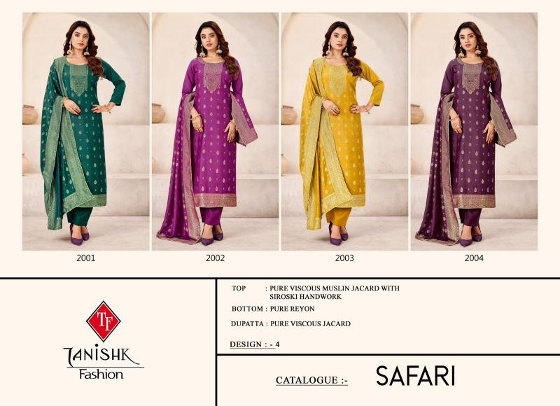 Tanishk safari crepe dress material wholesaler in delhi